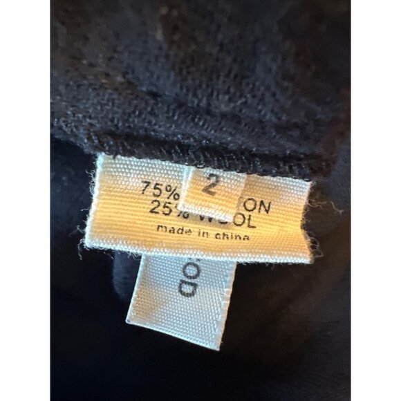 LAgence Womens Black Sleeveless Ruffle Front Shift Dress Sz 2 Wool Botton Blend - Picture 4 of 6